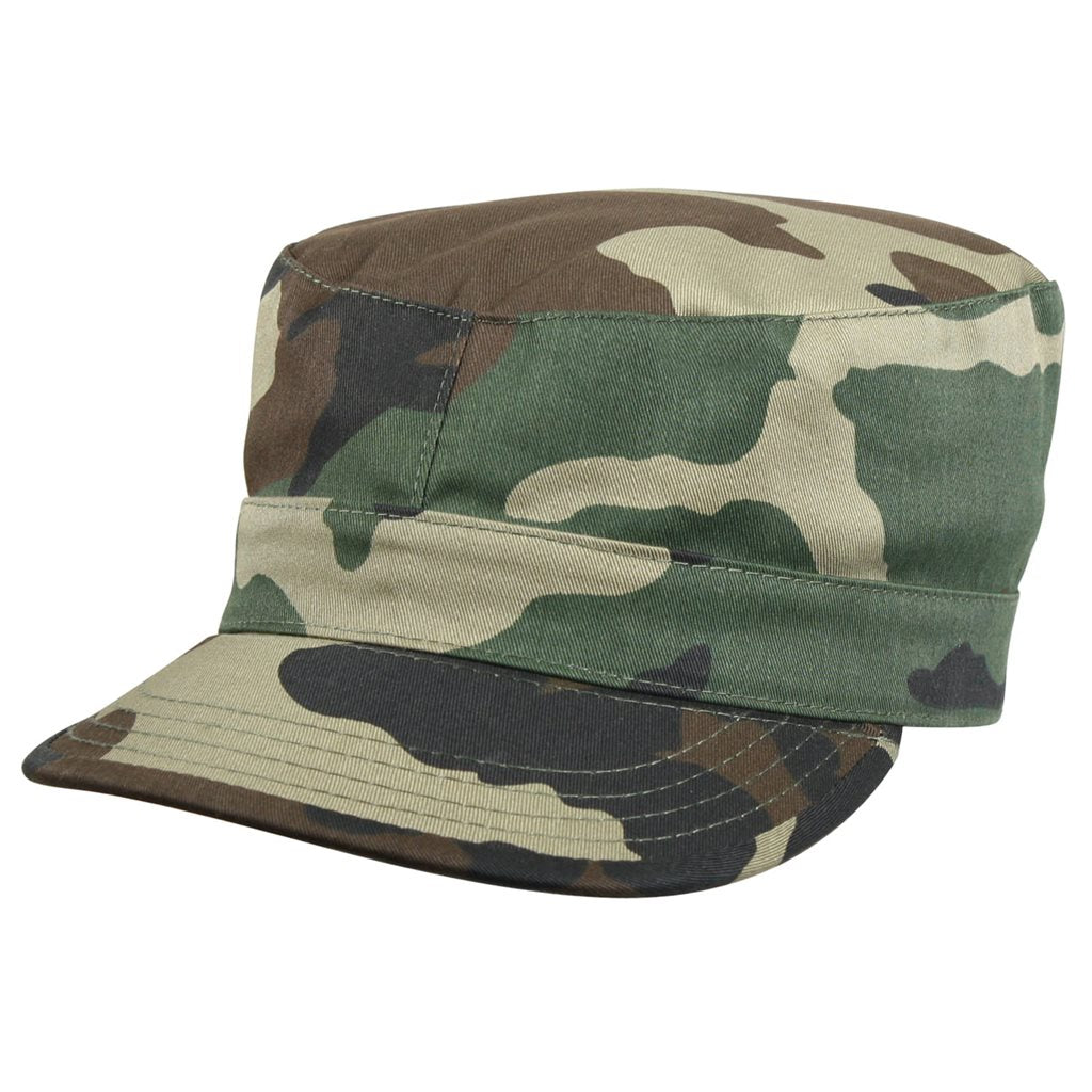 Gorra Fatigue Woodland tipo BDU estilo US Army vista frontal