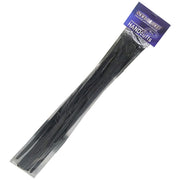 Esposas plásticas desechables negras, pack de 12 unidades