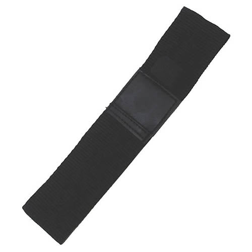 Cuchillo arrojadizo negro con funda de nylon, longitud total 22,5 cm, hoja 12 cm