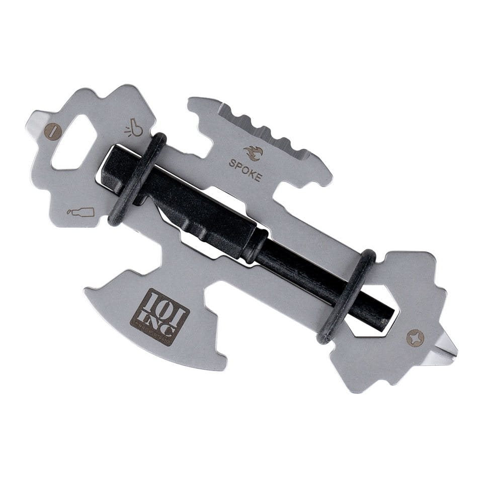 Multiherramienta SPOKE compacta de bolsillo en acero inoxidable con 10 funciones