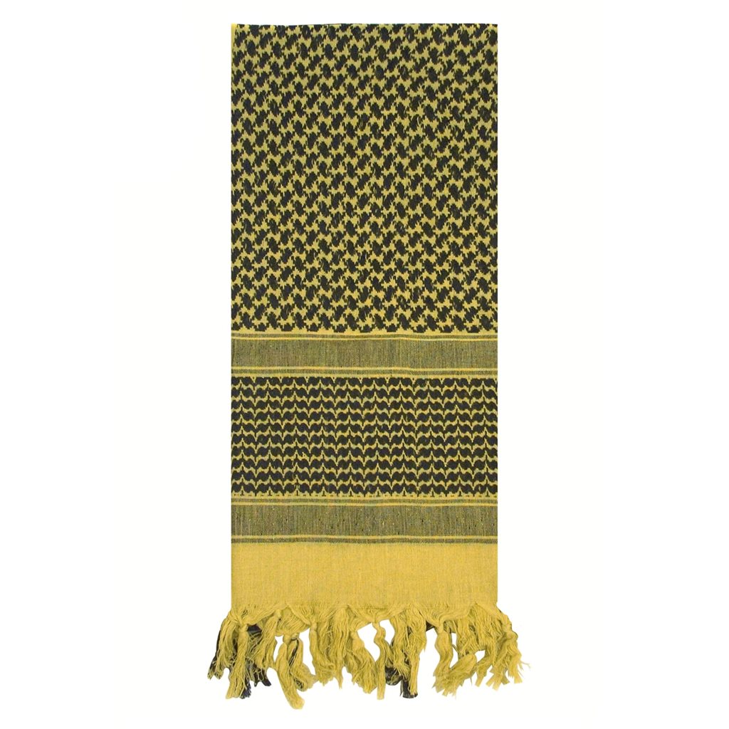 Shemagh oliva 105 x 105 cm, pañuelo de algodón