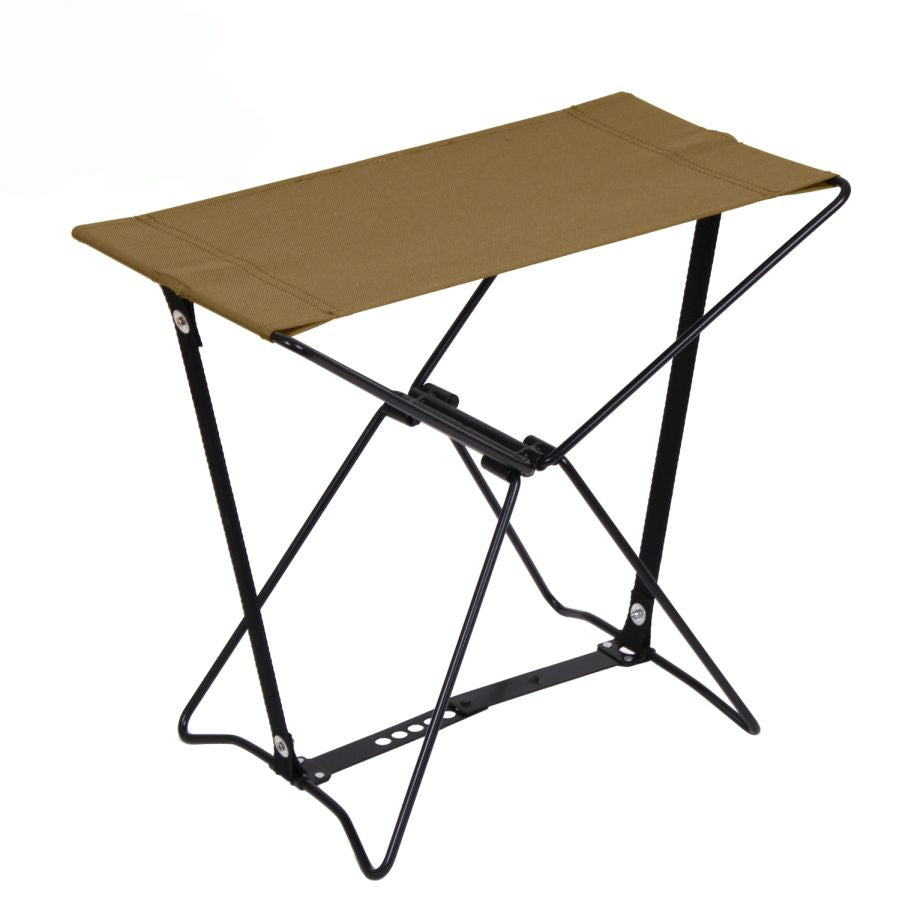 Silla plegable Army Woodland con funda de transporte, poliéster 600D y estructura de acero