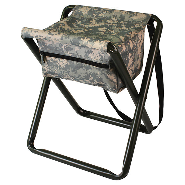 Silla plegable DELUXE ACU-DIGITAL con armazón de aluminio y bolsa