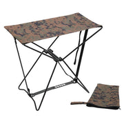 Taburete plegable ARMY DIGITAL WOODLAND con funda, 35×35×20 cm, capacidad 80 kg