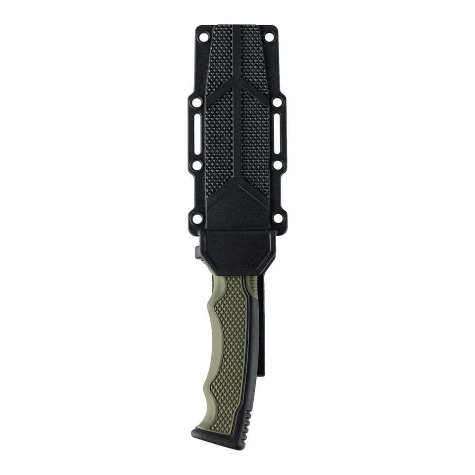 Cuchillo BUSHHAWK de hoja fija con funda de cinturón