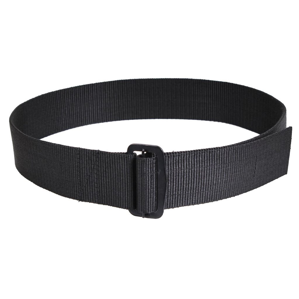 Cinturón RIGGERS negro de nylon Denier, ancho 4,5 cm, hebilla pasadora y cierre schý zip