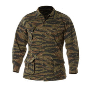 Blusa VAGE VIETNAM FATIGUE verde, réplica militar en algodón con cuatro bolsillos exteriores