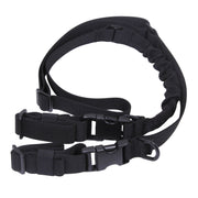 Correa táctica para arma monopunto/bipunto negra de nylon con hebilla plástica