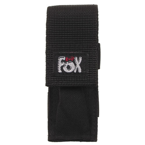 Funda para cuchillo FOX en nylon negro, aprox. 11,5 x 3 x 3 cm
