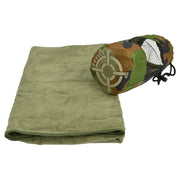 Toalla verde de microfibra 120x60 cm