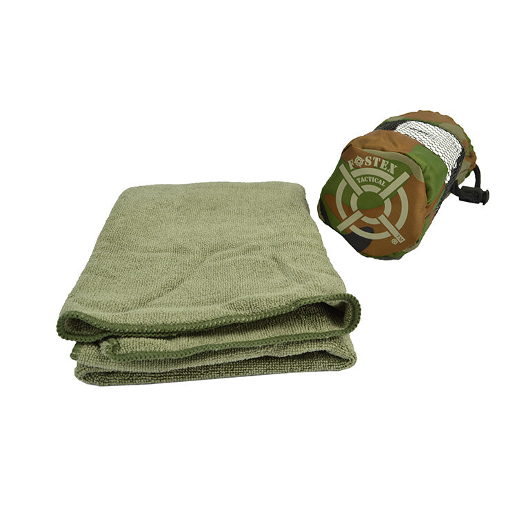 Toalla de microfibra verde 80x40 cm