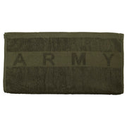 Toalla rizo ARMY 100x50 cm verde militar