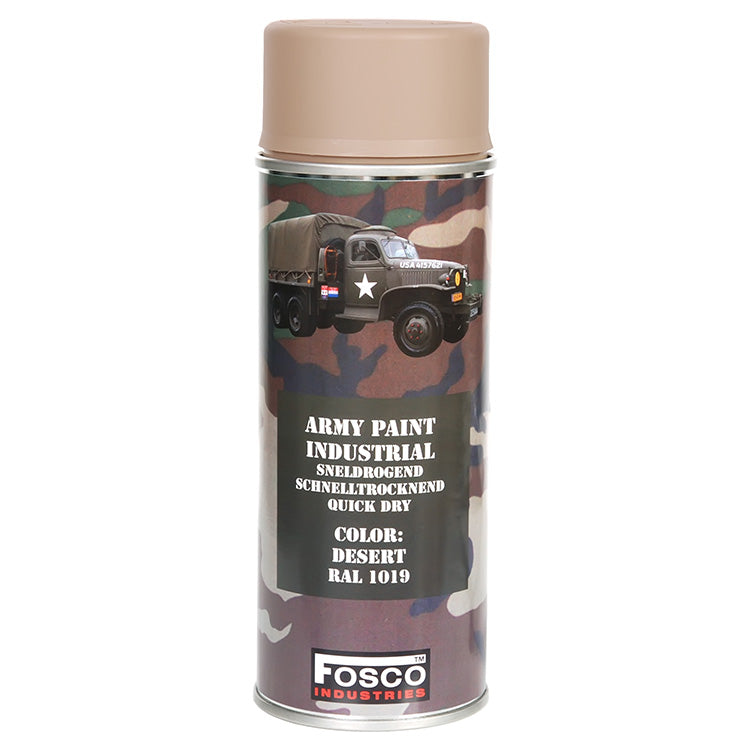 Pintura ARMY en spray 400 ml RAL 1019 Arena Desert - color arena mate