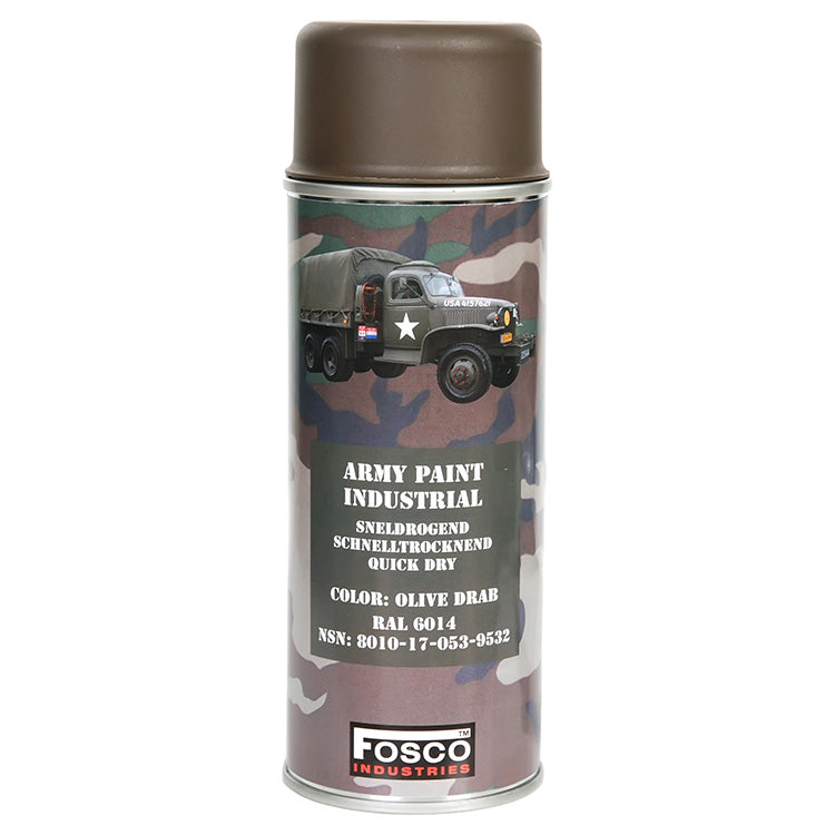 Lata de pintura en spray color oliva RAL 6014 400 ml