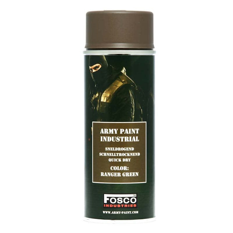 Pintura en spray Ranger Green 400ml para camuflaje, acabado mate