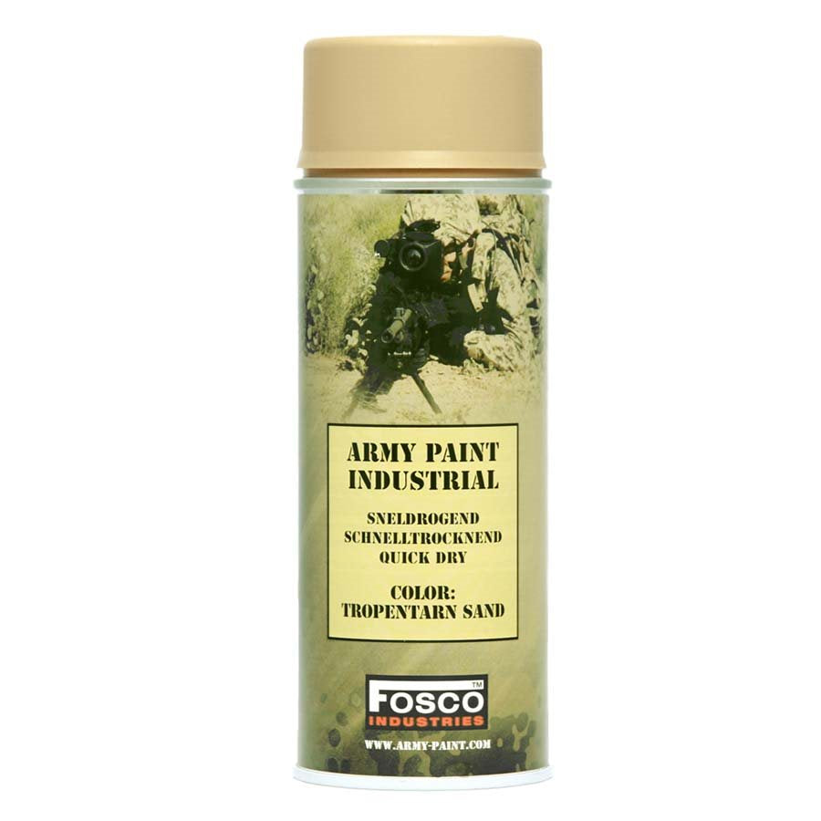 Pintura en spray ARMY 400ml TROPENTARN SAND para camuflaje, acabado mate