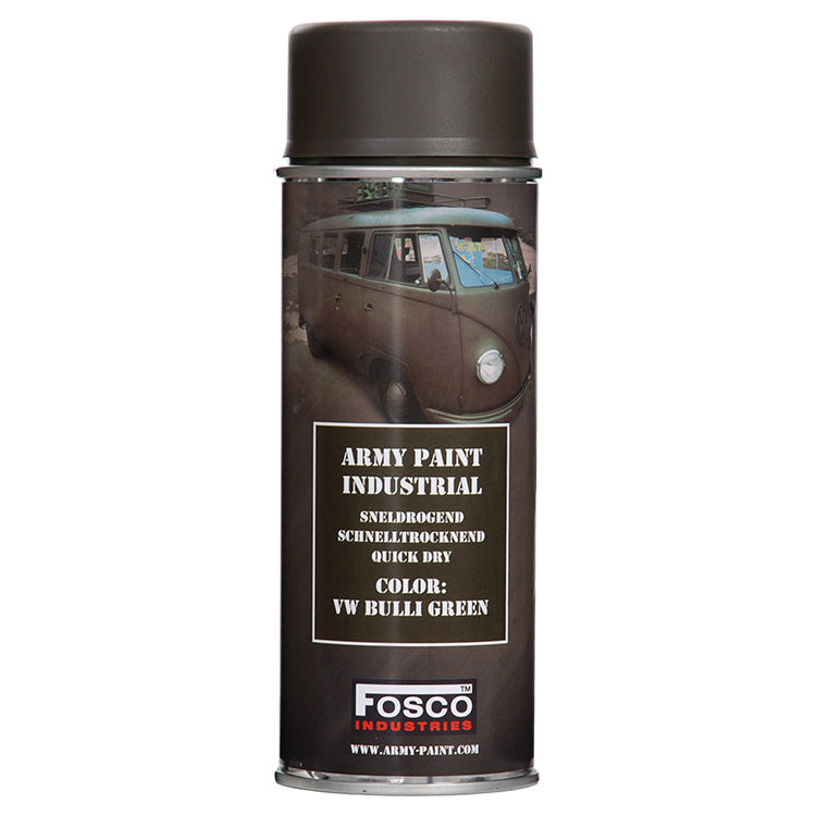 Pintura en spray ARMY 400ml VW Bulli Green - verde oliva, acabado mate para camuflaje