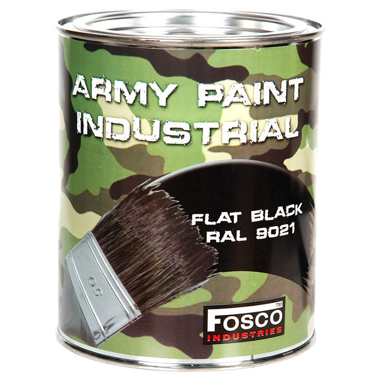 Lata de pintura ARMY 1L RAL 9021 Negro