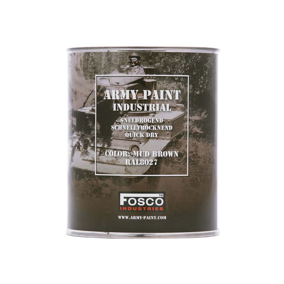 Lata de pintura ARMY 1L RAL 9021 Negro
