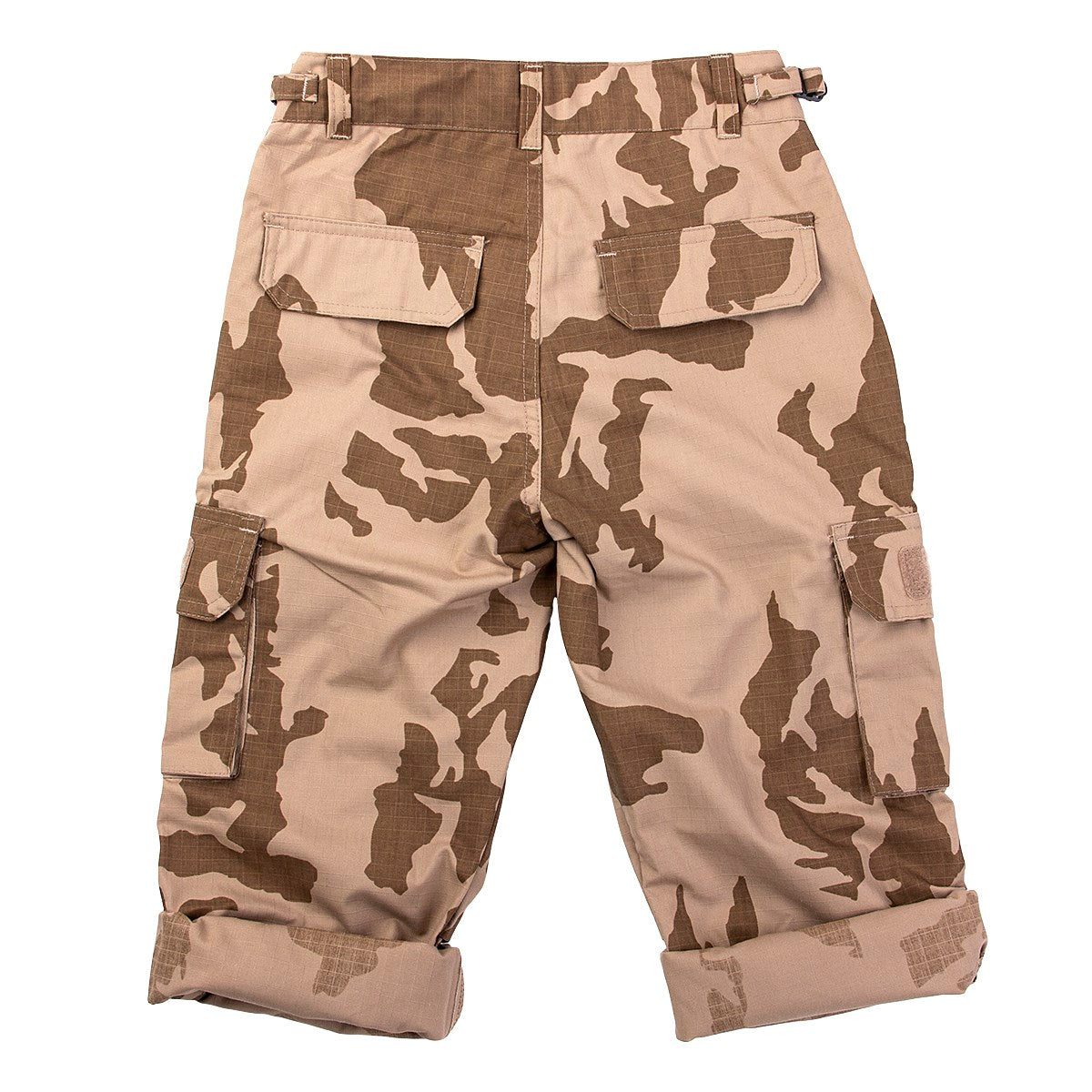 Pantalones infantiles rip-stop vz.95 DESERT con cuatro bolsillos y paneles de velcro
