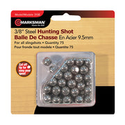 75 bolas de acero MARKSMAN 3/8 para resortera - pack