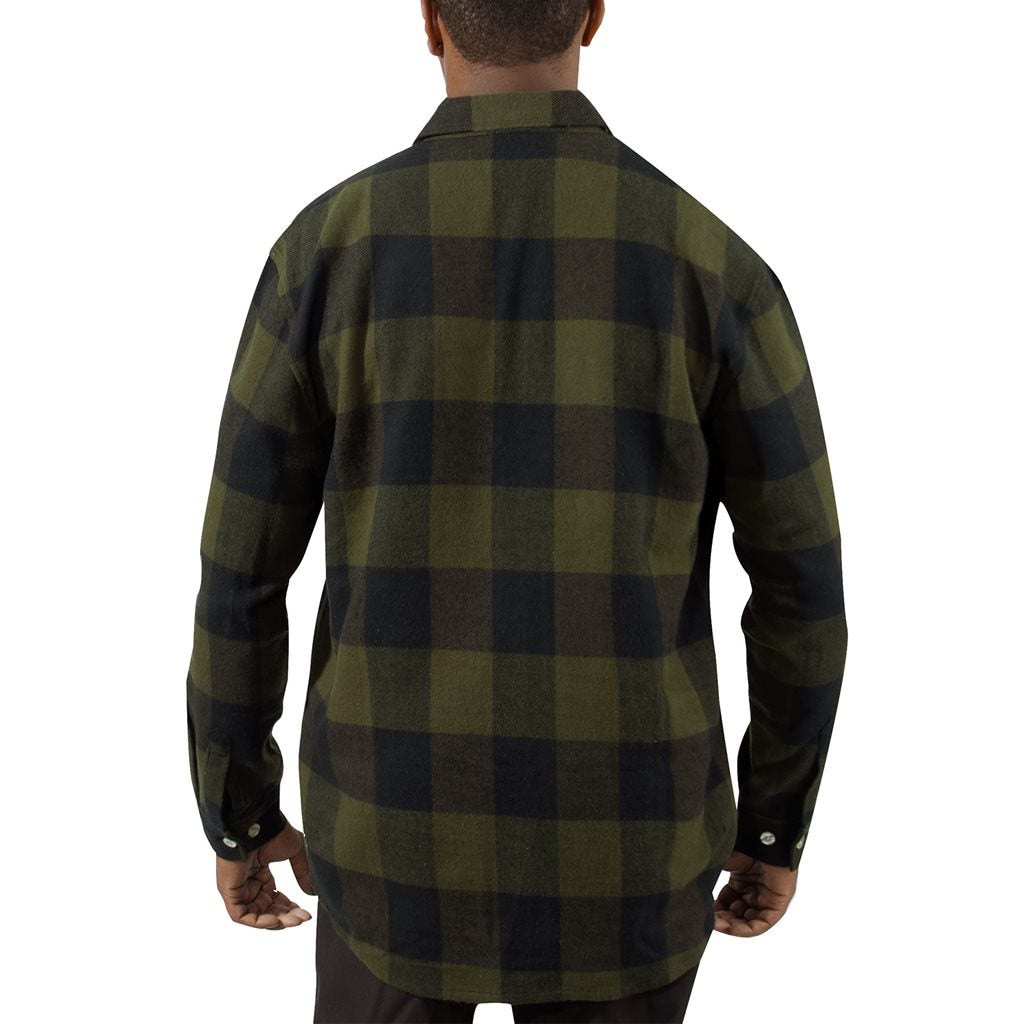 Camisa leñador de franela a cuadros - imagen del producto