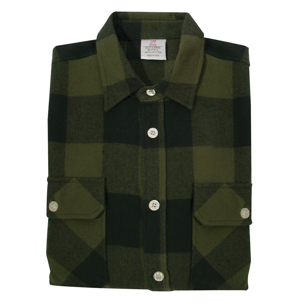 Camisa leñador de franela a cuadros - imagen del producto