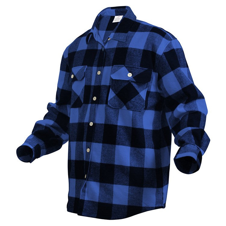 Camisa de franela a cuadros estilo lumberjack