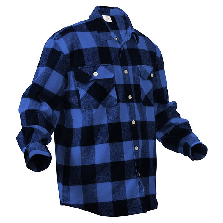 Camisa de franela a cuadros estilo lumberjack
