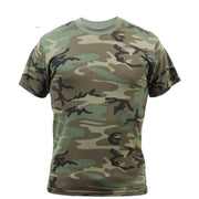 Camiseta camuflaje VAGE WOODLAND Rothco vintage 60% algodón 40% poliéster