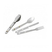Cubiertos plegables ROTHCO de acero inoxidable con funda de vinilo