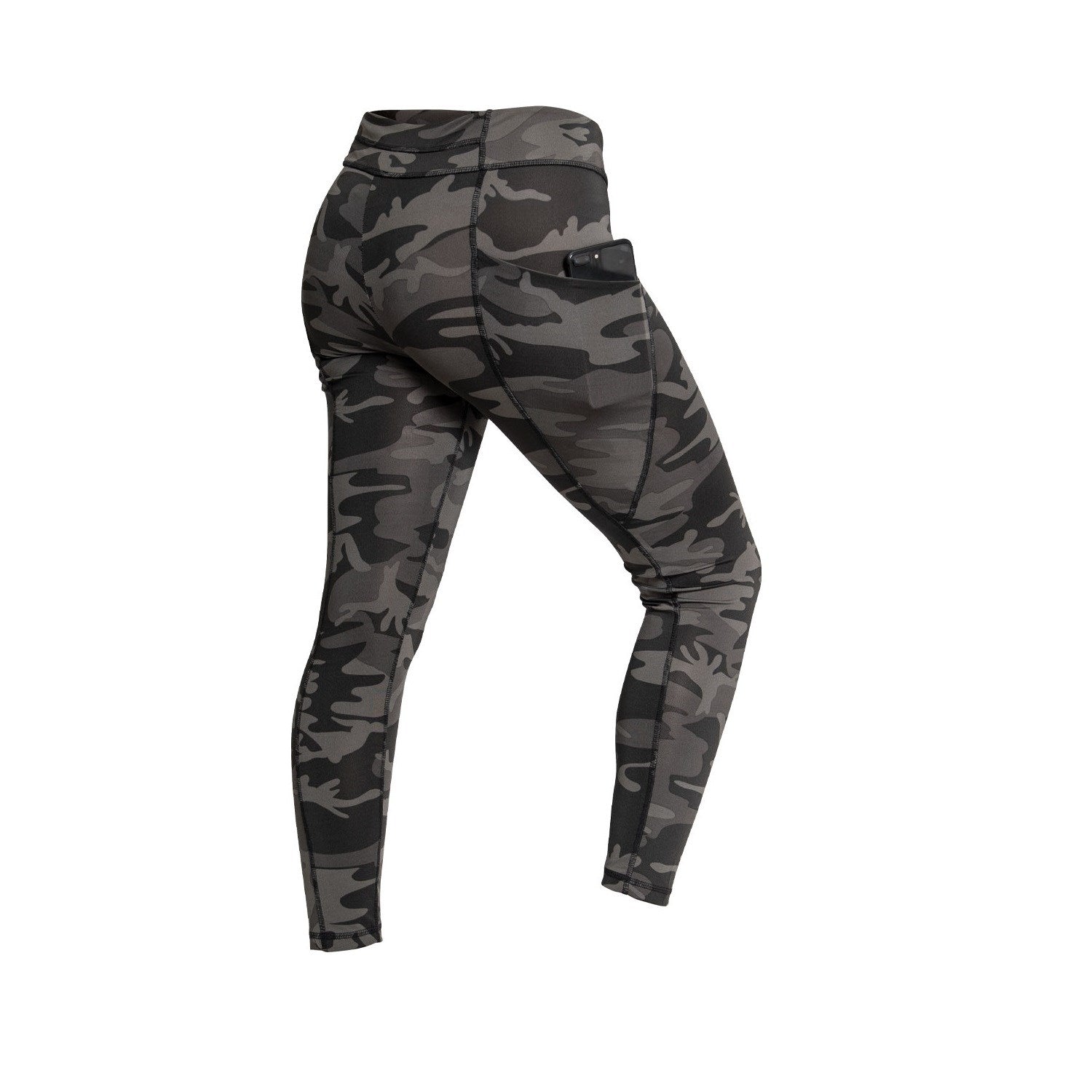 Leggings deportivos para mujer con bolsillos en los muslos y bolsillo en la cintura