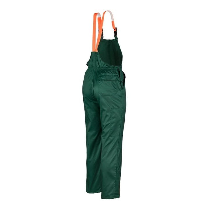 Pantalones forestales anticorte con peto y tirantes usados - id 49-123
