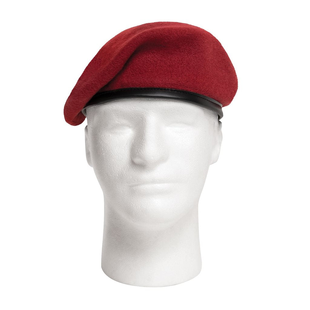 Boina US Ultra Force roja de lana Rothco con forro de algodón y ribete de nylon