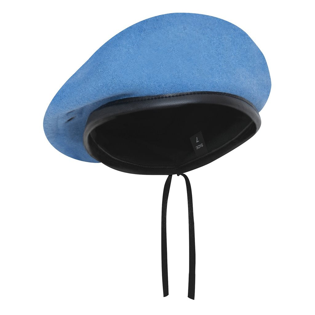 Boina US Ultra Force azul claro de lana con forro de algodón y borde de nylon (Rothco)