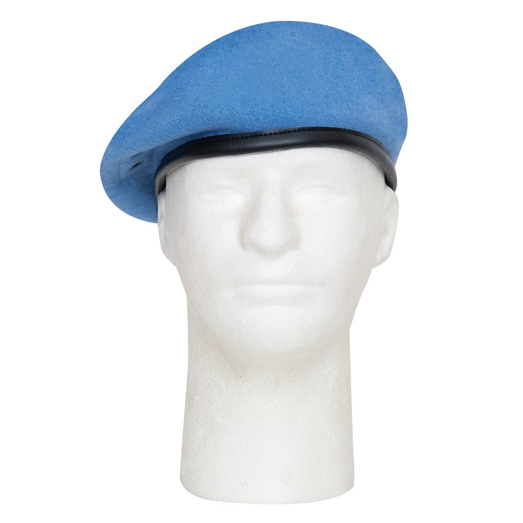 Boina US Ultra Force azul claro de lana con forro de algodón y borde de nylon (Rothco)
