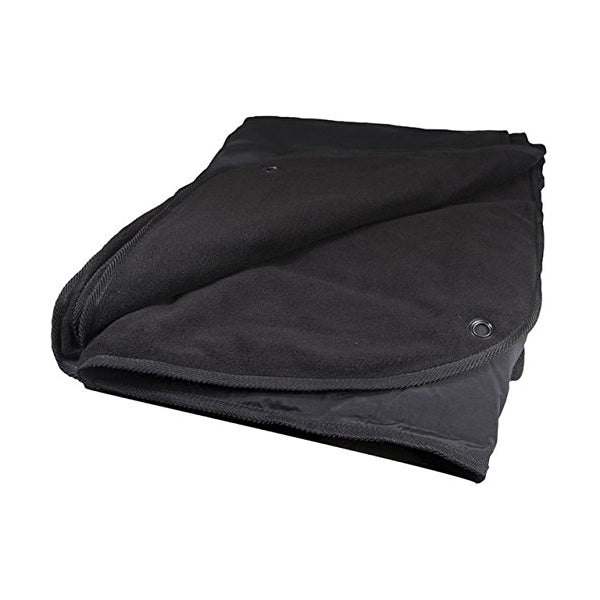 Manta WARM-N-DRY negra 200x150 cm con ojales metálicos