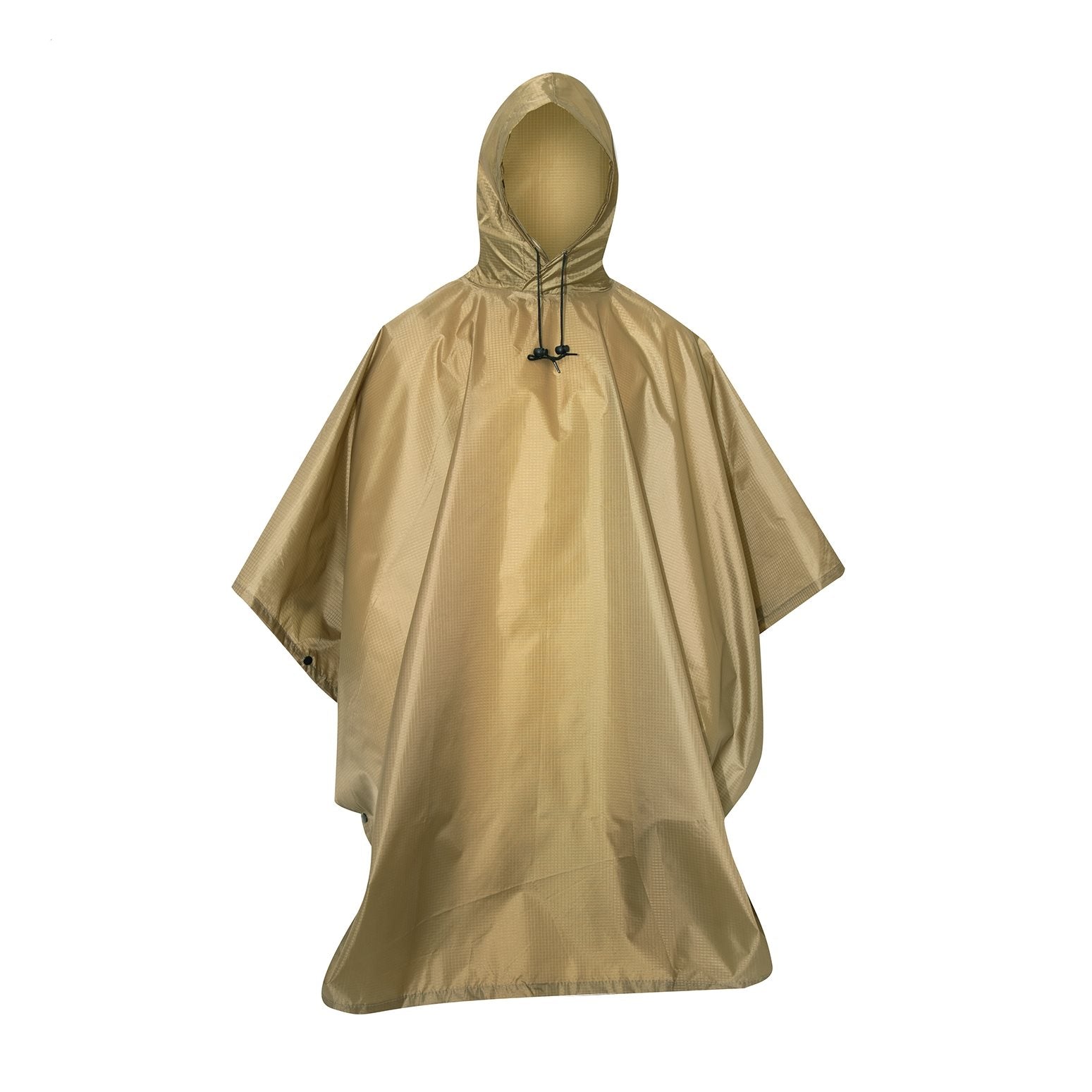 Poncho US rip-stop Digital Woodland 140 x 225 cm, impermeable con capucha y ojales para refugio