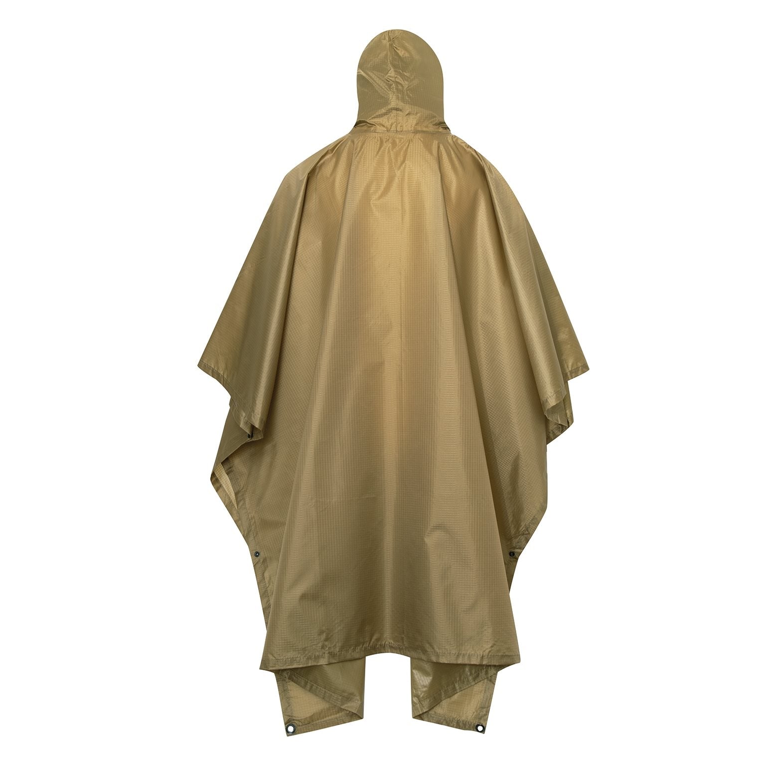 Poncho US rip-stop Digital Woodland 140 x 225 cm, impermeable con capucha y ojales para refugio