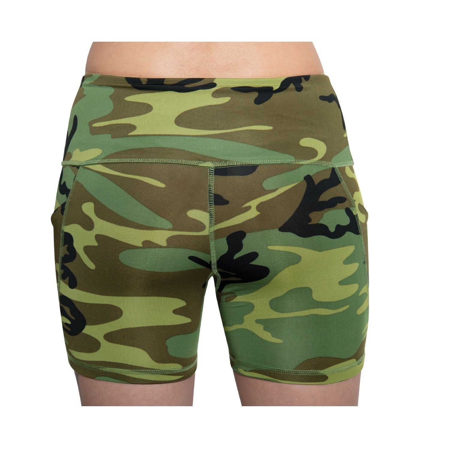 Shorts deportivos elásticos WOODAND con bolsillos laterales en los muslos para móvil y corte adaptado al movimiento