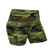 Shorts deportivos elásticos WOODAND con bolsillos laterales en los muslos para móvil y corte adaptado al movimiento