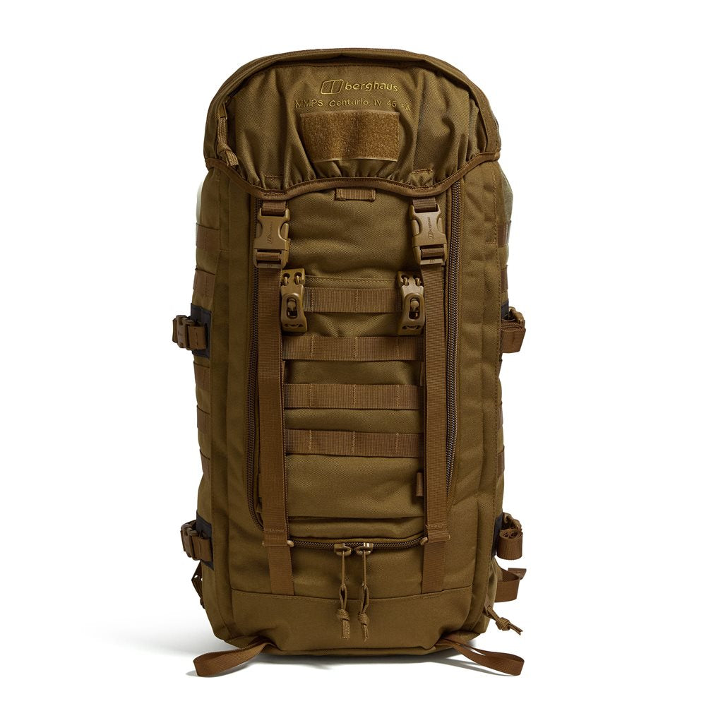 Mochila tactica Berghaus CENTURIO IV 30L Earth Brown 1000D Armadura compatible MMPS