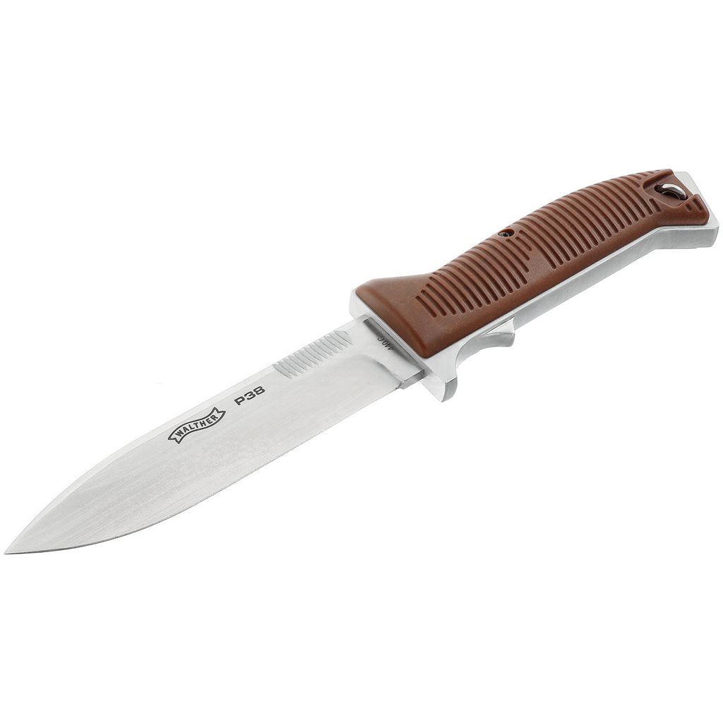 Cuchillo Walther P38 de Umarex con funda de cuero en caja de regalo