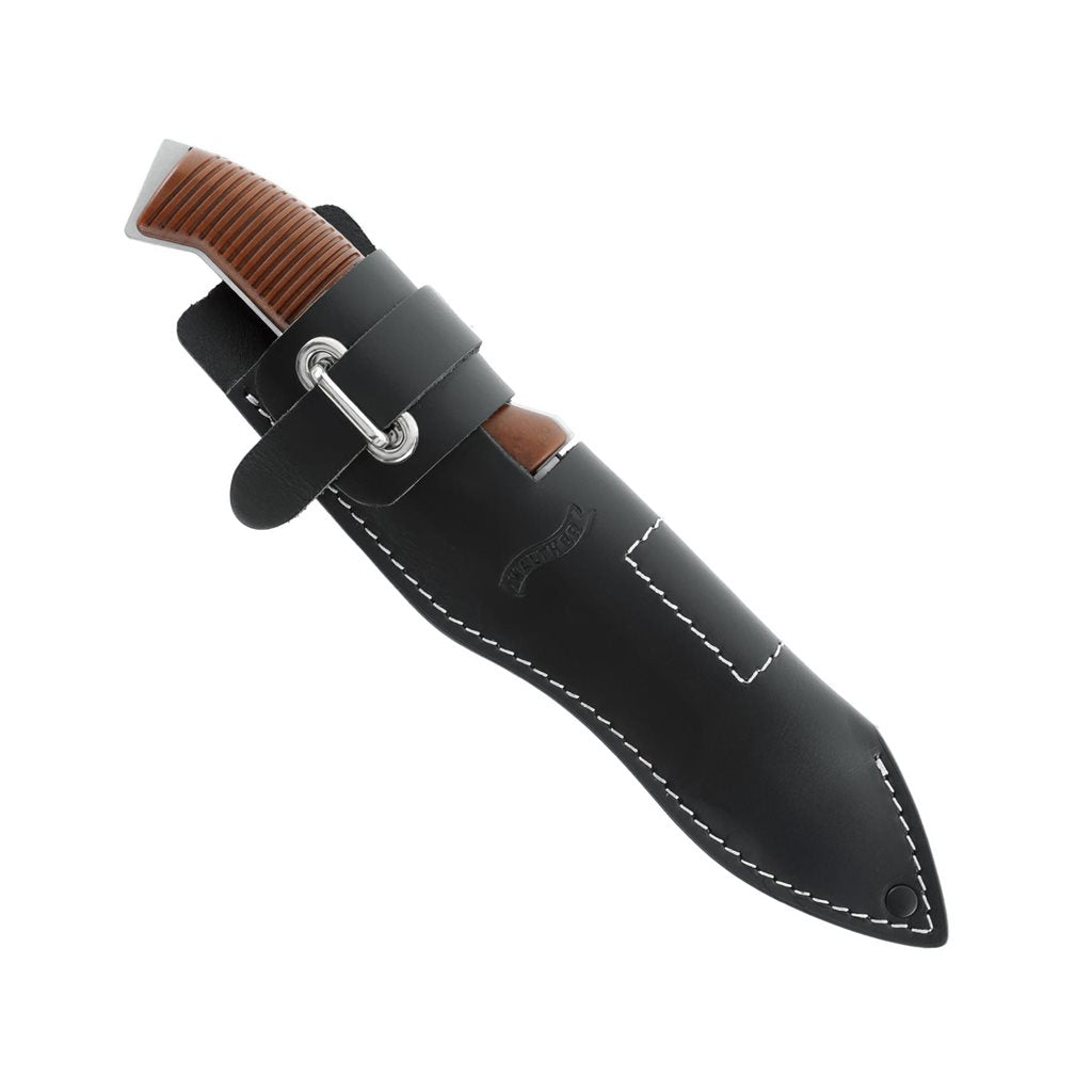 Cuchillo Walther P38 de Umarex con funda de cuero en caja de regalo