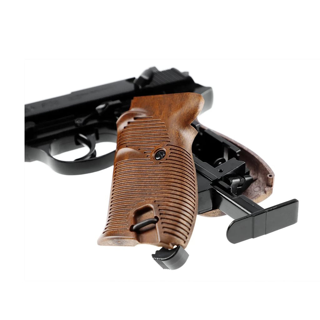 Pistola UMAREX Legends P38 BLOWBACK CO2 negra, réplica metálica 4,5 mm
