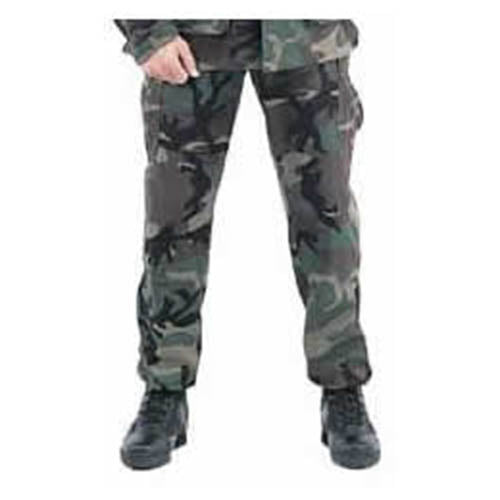 Pantalones BDU US rip-stop WOODLAND con múltiples bolsillos y refuerzos