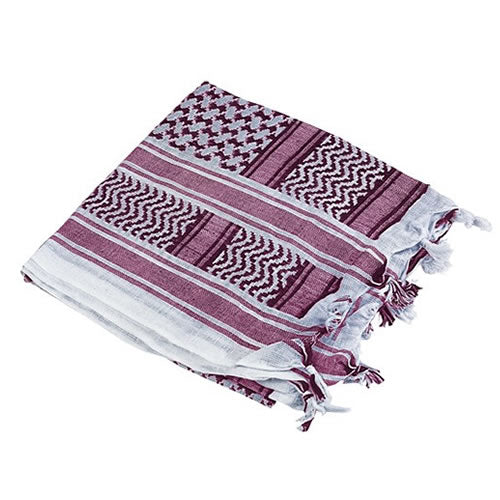Pañuelo Shemagh 115 x 115 cm violeta-blanco