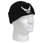 Gorro tejido negro con logotipo oficial U.S. AIR FORCE