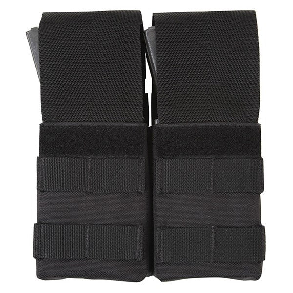 Funda MOLLE para dos cargadores M16 negra con relleno plástico interior