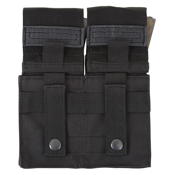 Funda MOLLE para dos cargadores M16 negra con relleno plástico interior